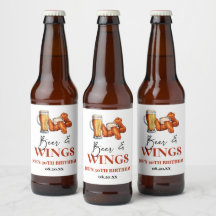 Beer and Wings Birthday Party