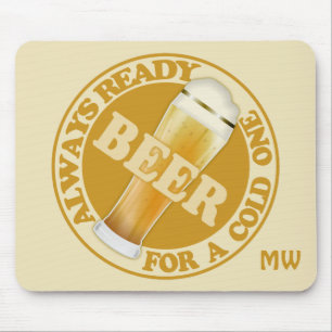 BEER anpassningsbar monogram mousserande Musmatta
