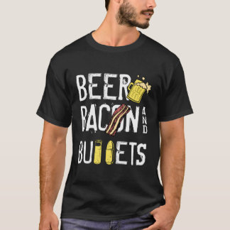 Beer Bacon Bullets Funny Gun Owner Andra ändring T Shirt