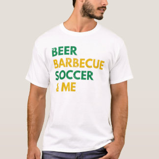 Beer Barbecue Soccer And Me Funny Brazil T Shirt