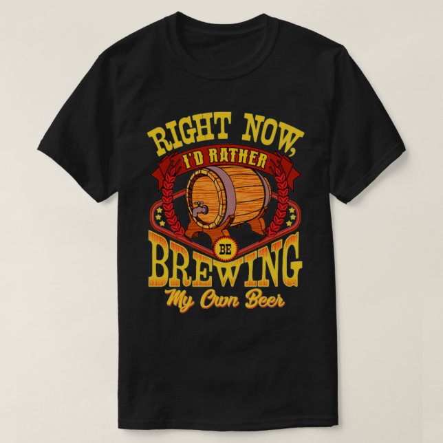 Beer Barrel Brewing Homebrew Brasserie Homebrewing T Shirt (Design framsida)