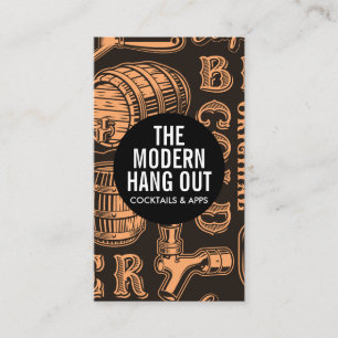 Beer Barrel och Tap Brewery Restaurang Visitkort