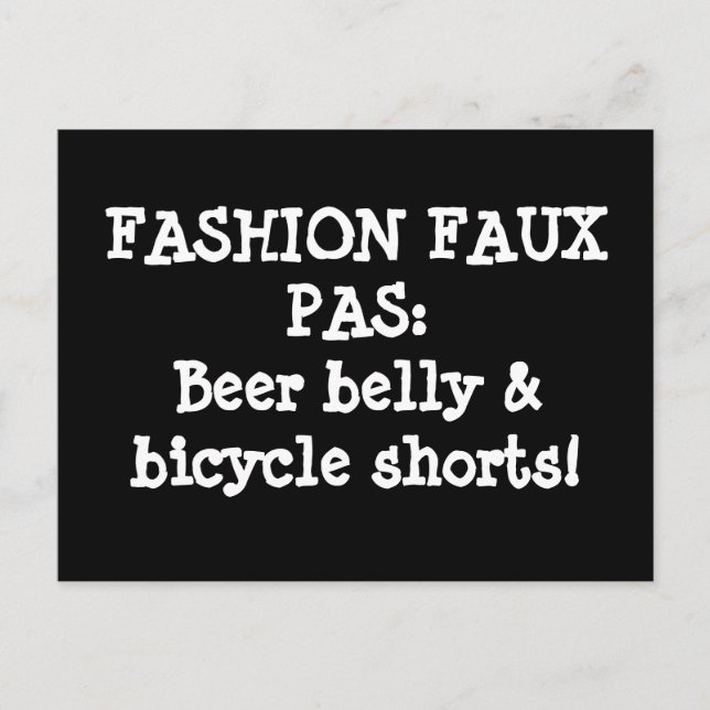 Beer Belly Vykort (Framsida)