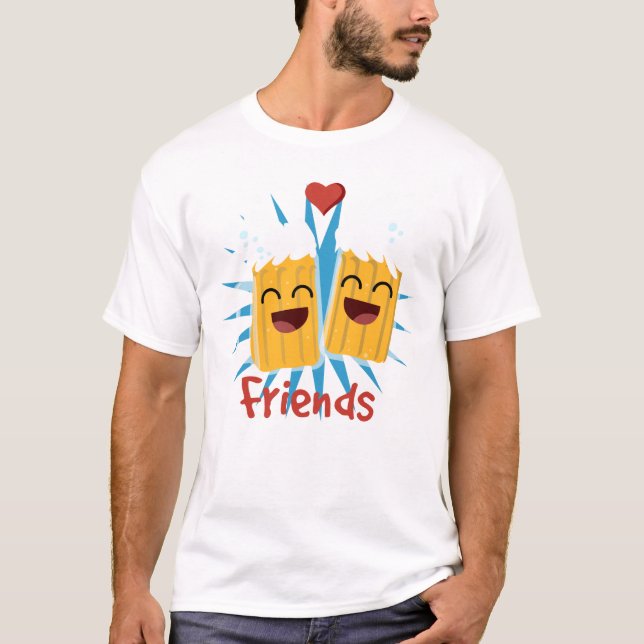 Beer Best Friends T Shirt (Framsida)