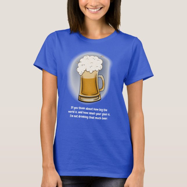 Beer Blue Womens T-Shirt (Framsida)