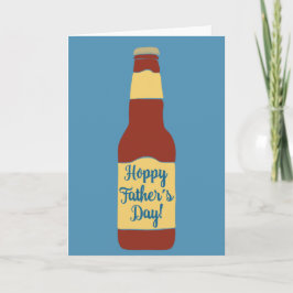 Beer Bottle Hoppy Father's Day Card Kort
