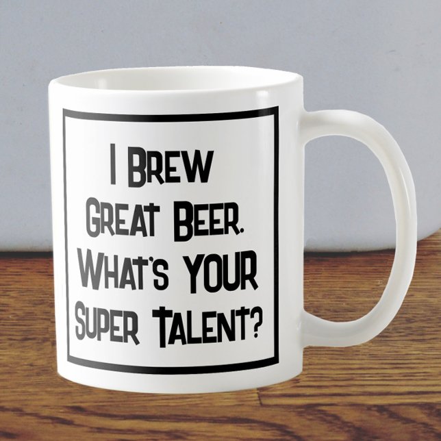 Beer Brewer Toppen Talent. Två tonkaffe Mugg (Skapare uppladdad)
