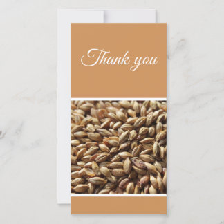 Beer Brewers Malted Grain Tack Kort