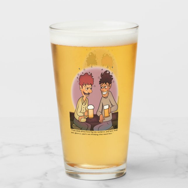 Beer Buddies Glass Glaskopp (Framsida fylld)