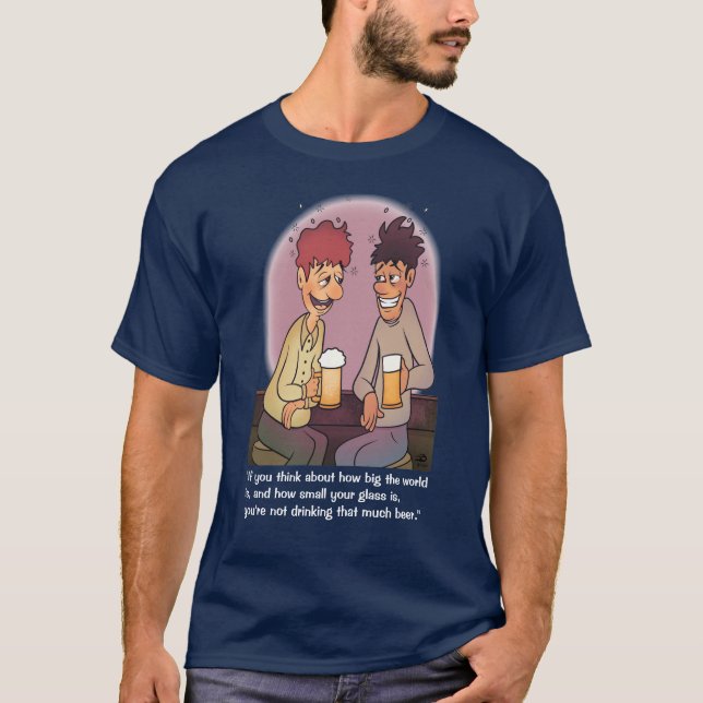 Beer Buddies Navy Manar T Shirt (Framsida)