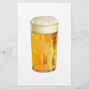 Beer Customized Stationery Brevpapper