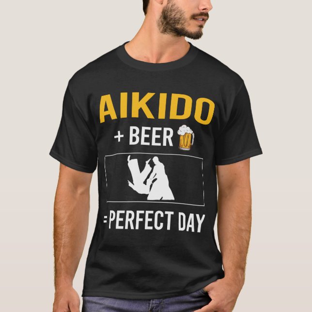 Beer Day Aikido T Shirt (Framsida)
