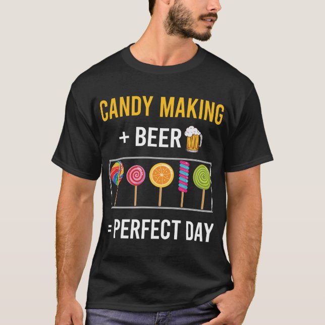 Beer Day Candy Skapar Maker Candyaking T Shirt (Framsida)