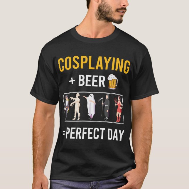 Beer Day Cosplay Cosplay Cosplay Cosplayer T Shirt (Framsida)
