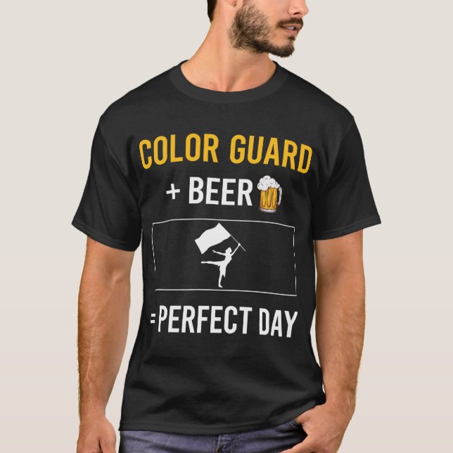Beer Day Färg Guard Colorguard T Shirt (Framsida)