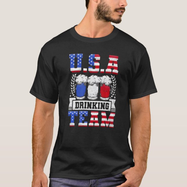 Beer Day i USA:s drickteam T Shirt (Framsida)