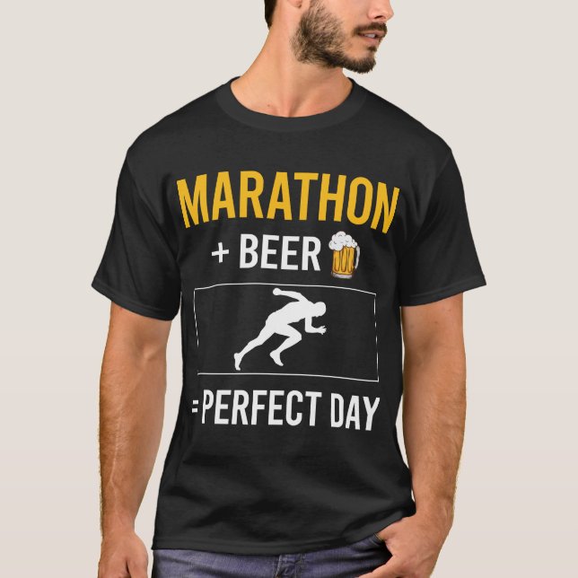 Beer Day Marathon T Shirt (Framsida)
