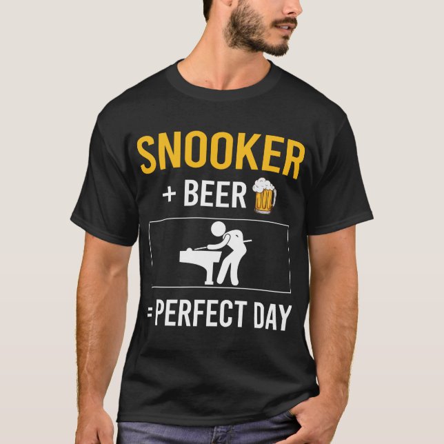 Beer Day Snooker T Shirt (Framsida)
