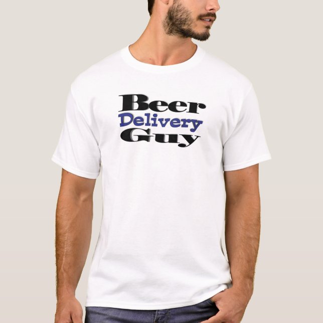 Beer Delivery Guy T-shirt (Framsida)
