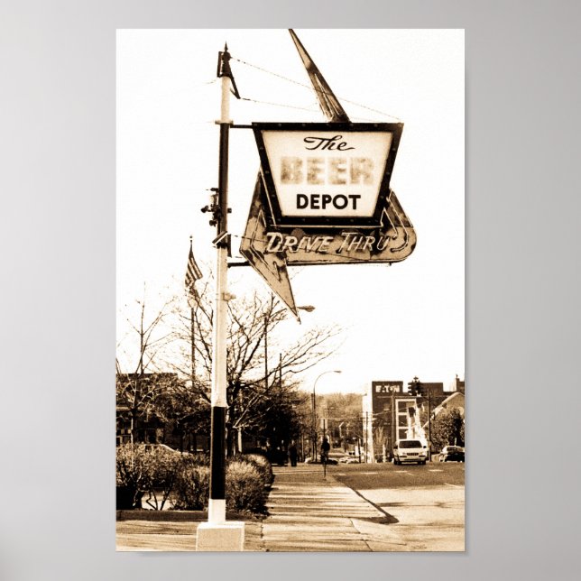 Beer Depot Ann Arbor Michigan Poster (Framsidan)