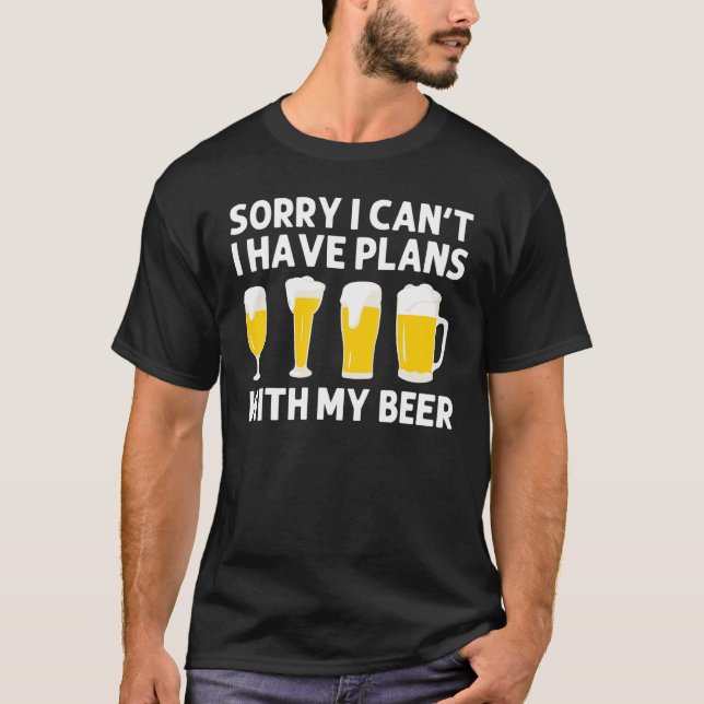 Beer Designs For Men Women Cerveza Drinkers Alcoho T Shirt (Framsida)