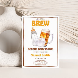Beer Diaper Party Baby Shower Inbjudningar