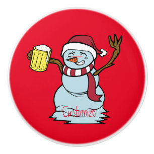 Beer-drink Drunk Snögubbe Thunder_Cove Knopp