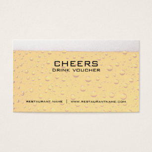 Beer Drink-kupong och kupongkort Visitkort