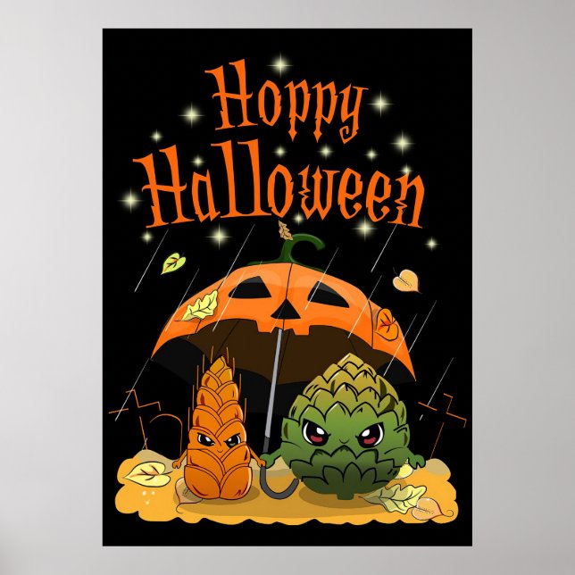 Beer Drinker Beer Happy halloween Poster (Framsidan)