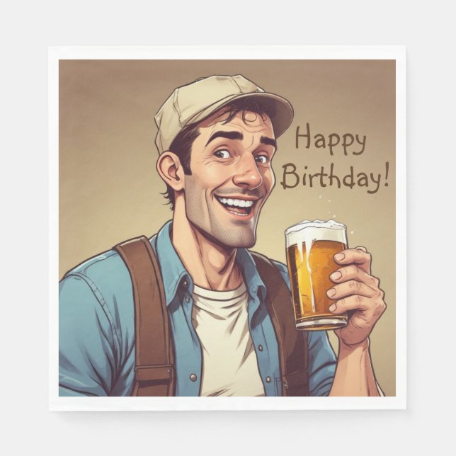 Beer Drinker Pappersservett (Framsidan)