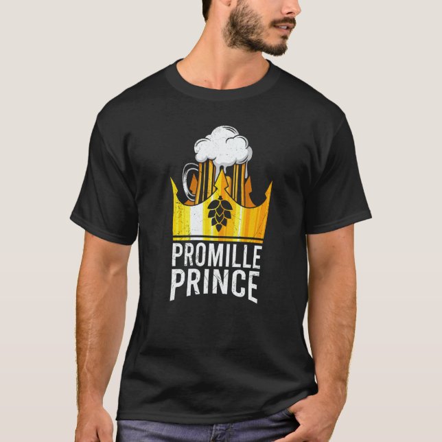 Beer drinker promille prince Malle party festival T Shirt (Framsida)