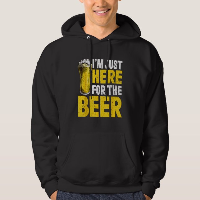 Beer Drinking Alcohol Drinkers Men Women Hoodie (Framsida)