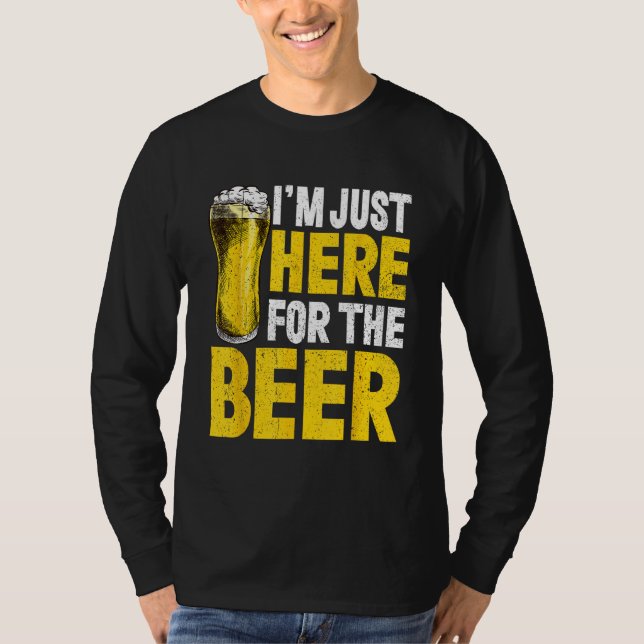 Beer Drinking Alcohol Drinkers Men Women T Shirt (Framsida)