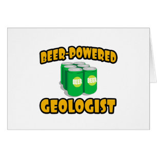 Beer-driven geolog hälsningskort