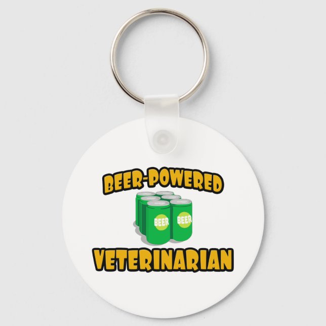 Beer-driven veterinär nyckelring (Framsida)