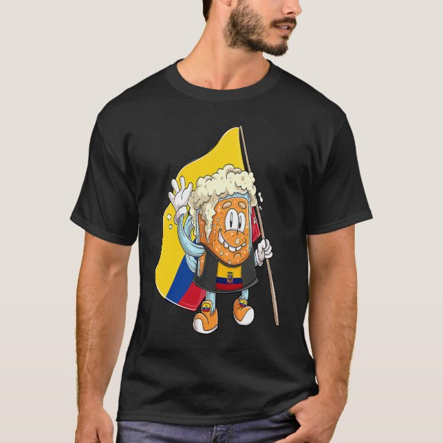 Beer fan of Ecuador T Shirt (Framsida)