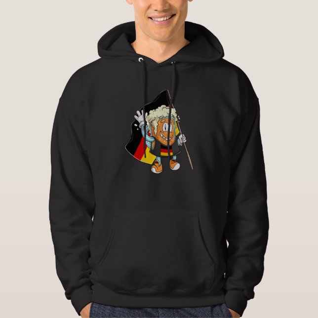 Beer fan of Germany Hoodie (Framsida)