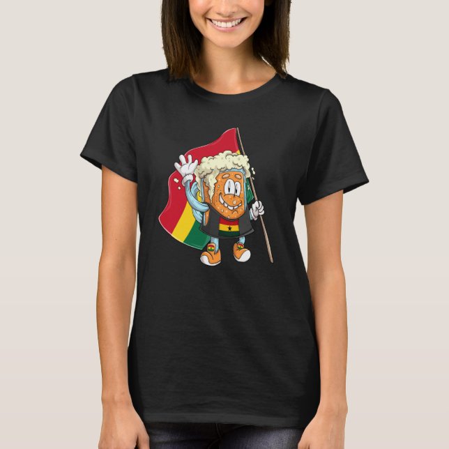 Beer fan of Ghana T Shirt (Framsida)
