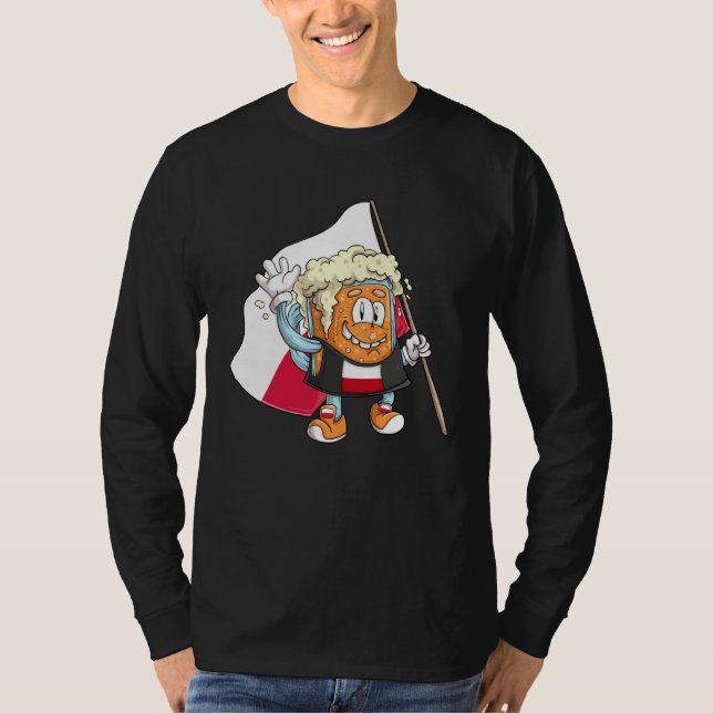 Beer fan of Poland T Shirt (Framsida)