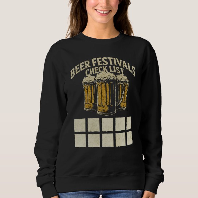 Beer Festival Pub  Enthusiast Drinking Party Check T Shirt (Framsida)