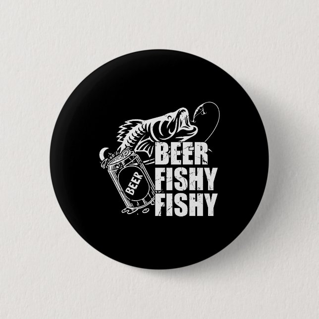 Beer Fishy Funny Fishing Drinking Birthday G Knapp (Framsida)