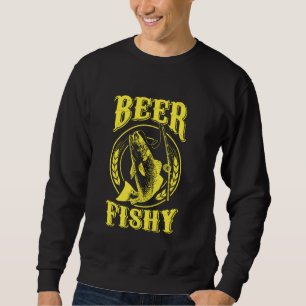 Beer Fishy Funny Fishing Lång Ärmad Tröja