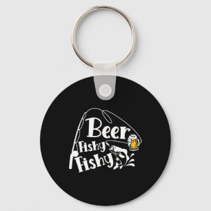 Beer Fishy Funny Fishy Alcohol Älskare Quote Nyckelring