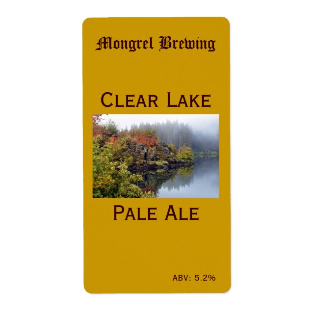 Beer Flaska-etikett Fraktsedel (Framsidan)