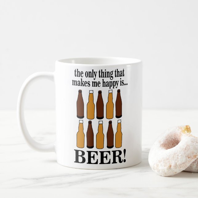 Beer Flaska Funny Beer Kaffemugg (Med munk)