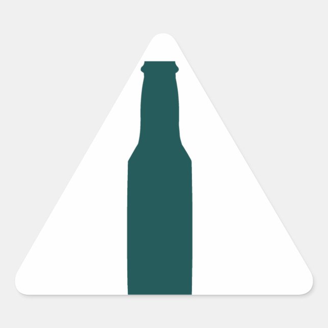 Beer Flaska Triangelformat Klistermärke (Framsida)