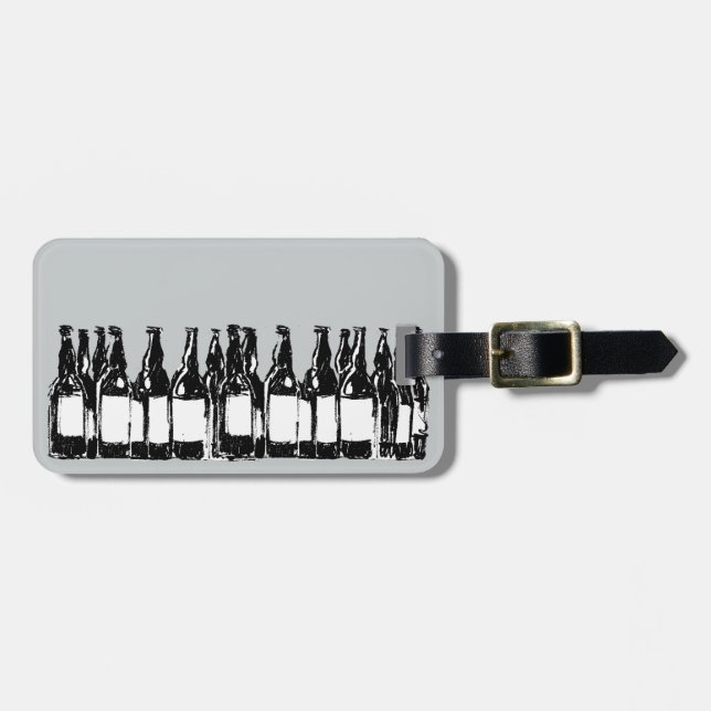 Beer Flaskor Bagagebricka (Horisontell Framsida)