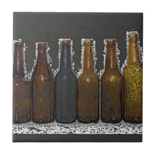 Beer Flaskor Kakelplatta