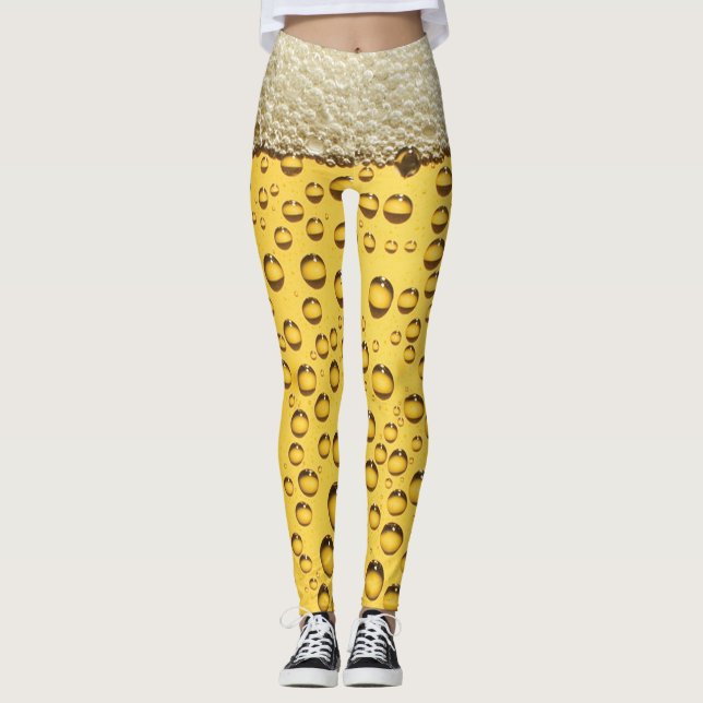 Beer Foam och Bubbles Leggings (Framsida)