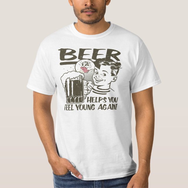 Beer Fontän of Youth Tee Shirt (Framsida)